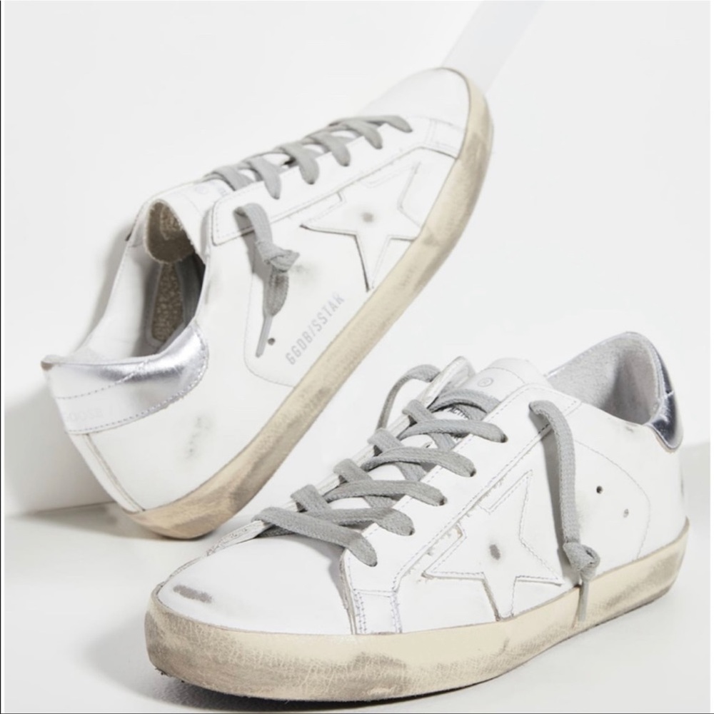 Golden Goose Superstar White/Silver size 39